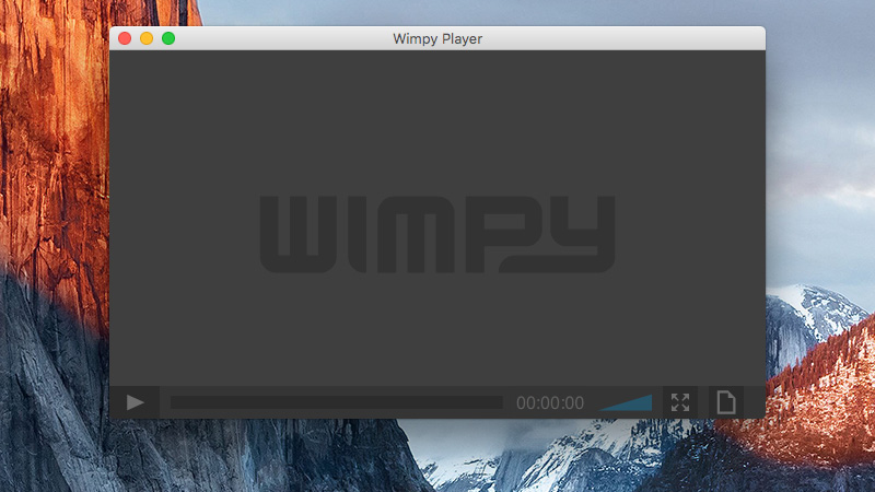 Wimpy desktop flv player