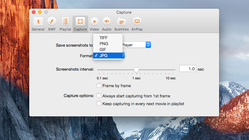 Choose JPG image type Choose JPG image type
