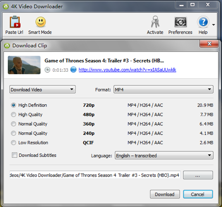 4kvideodownloader mac