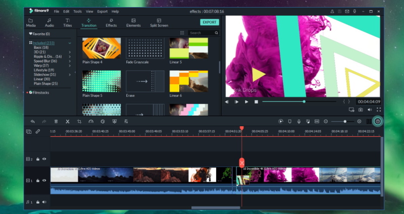 Filmora est un éditeur vidéo simple qui vous permet d'éditer de la vidéo et de l'audio.