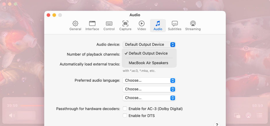 Dragging and dropping the Elmedia player to the Applications folder