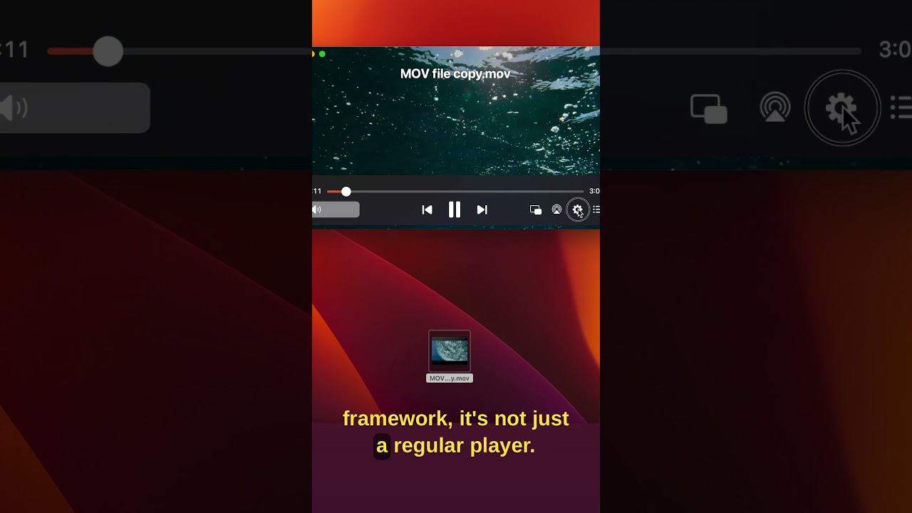 YouTube video player