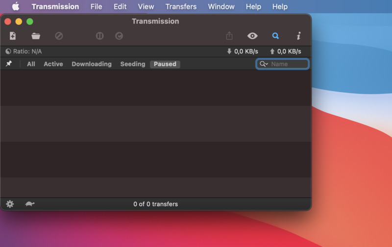 Transmissie BitTorrent-client voor Mac