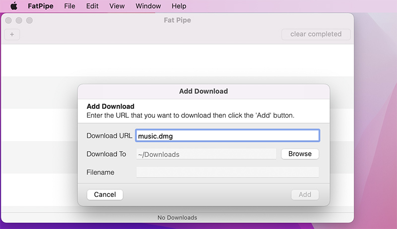 Fat Pipe Downloader is a download manager/accelerator.