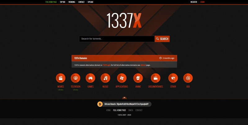 1337x allows copyrighted content and does not accept copyright claims