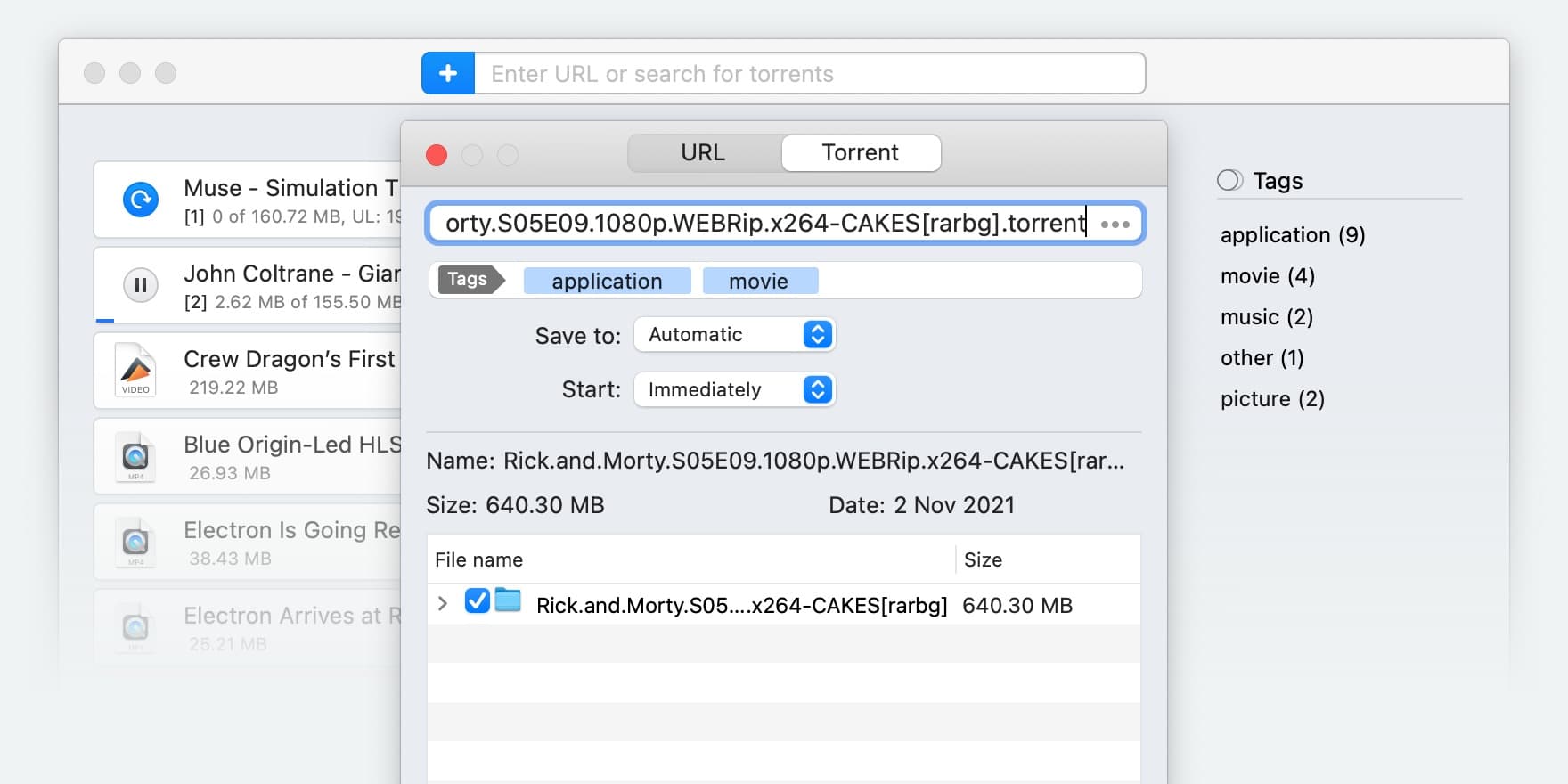 Torrent downloader