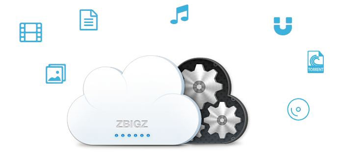 使用 Zbigz 将磁力链接转为直接下载。