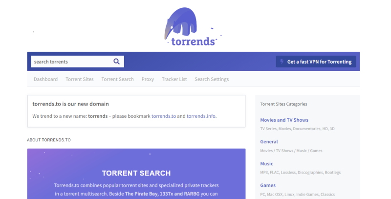 Torrends.to is a mac torrent site with a large list of healthy trackers