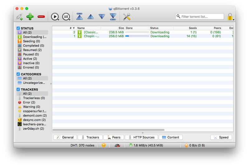 Let’s look at qBittorrent as an alternative to Transmission Mac.