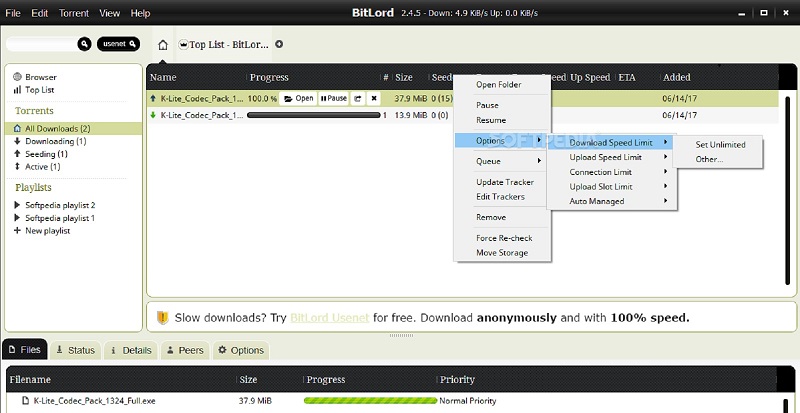 Let’s look at BitLord as an alternative to Transmission Mac.