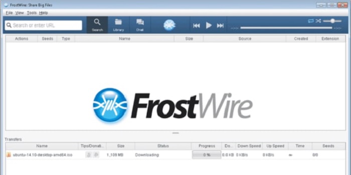 Let’s look at FrostWire as an alternative to Transmission Mac.