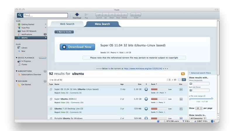 torrent client for mac os 10.5