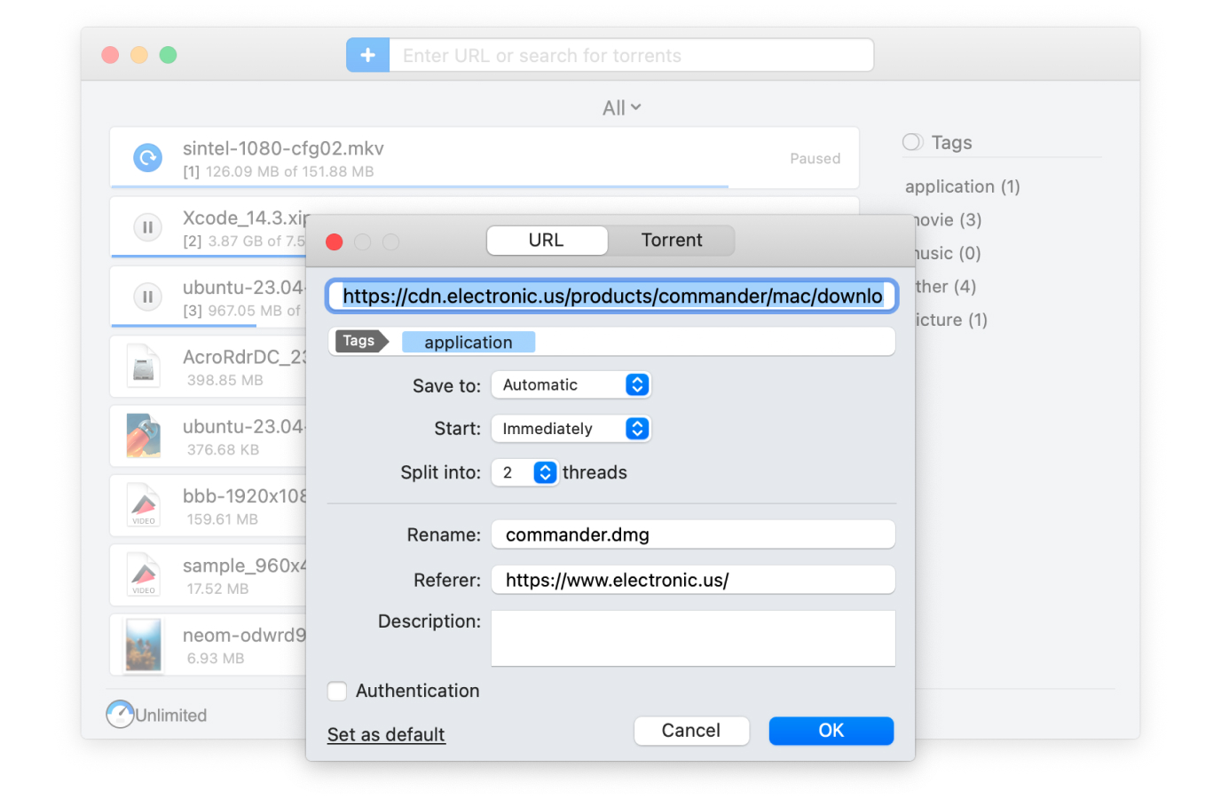 Folx: бесплатный менеджер загрузок для Mac