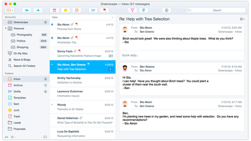 best mail client for mac 2014