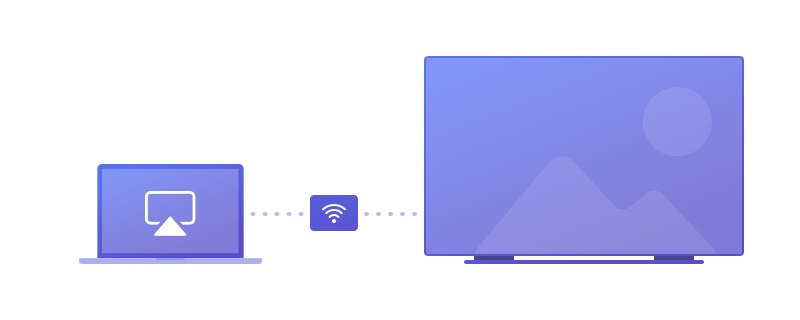 Mit AirPlay können Benutzer Medien auf Samsung-Fernseher spiegeln.