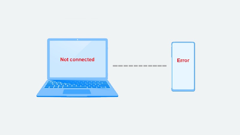 The most common errors that occur when connecting an Android to a computer.