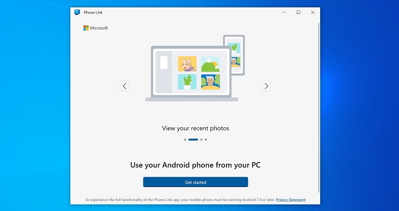 Microsoft Your Phone es una aplicación gratuita que le permite sincronizar, realizar copias de seguridad y mover archivos entre carpetas.