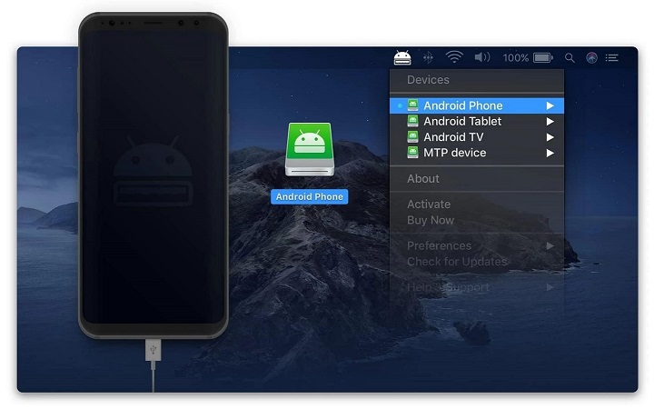 Easy to move files and data between Android and Mac