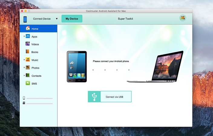 Another way to transfer photos from Android to Mac using USB or Wi-Fi.