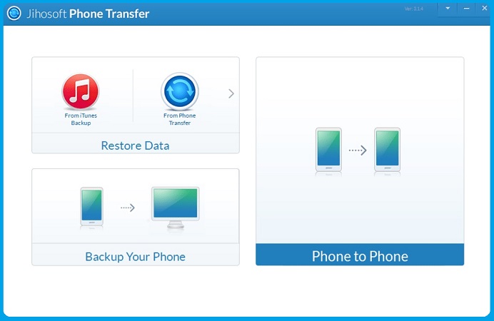 Users can easily move data between phones using Jihosoft Phone Transfer.