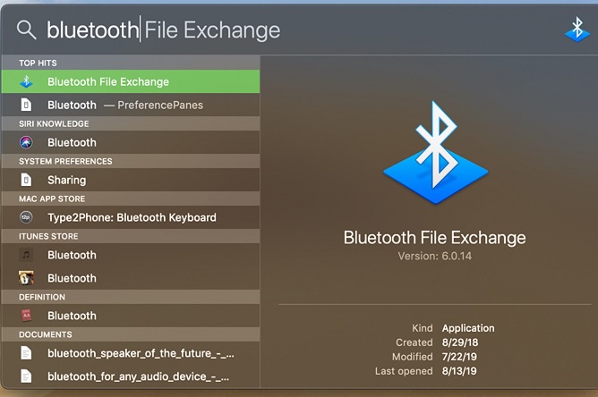 Como puede ver, Bluetooth File Exchange es otra excelente manera de transferir música desde Mac a un teléfono Android.