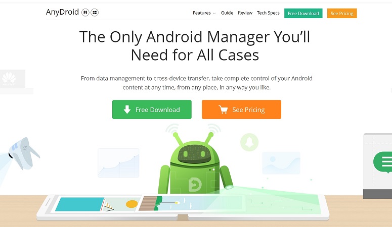 AnyDroid es el administrador de archivos para Android que cubre todos sus teléfonos/tabletas Android.