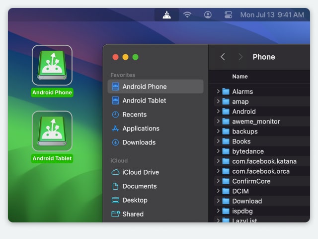 Affichez les fichiers Android sur Mac avec MacDroid.