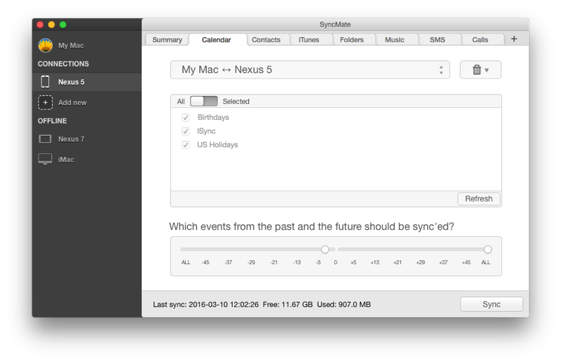  Set sync parameters