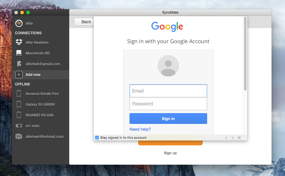 syncing of google contacts in outlook for mac