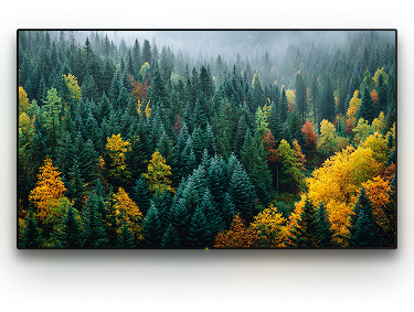 TV with a background image