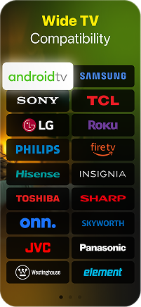 Compatible with major Smart TV brands
