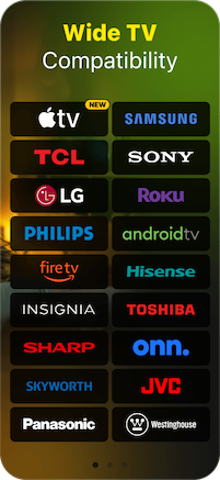 Compatible with major Smart TV brands