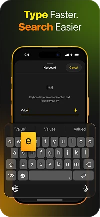 Keyboard for fast search and text input
