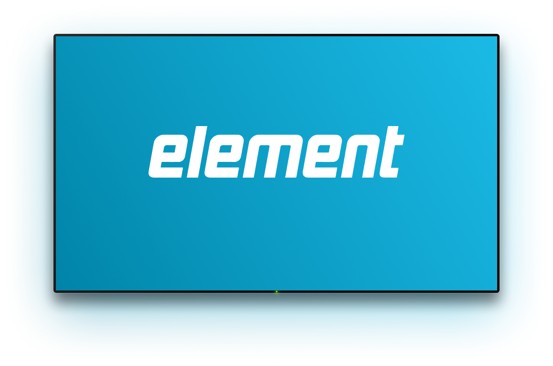 TV with a background image