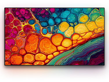 TV with a background image