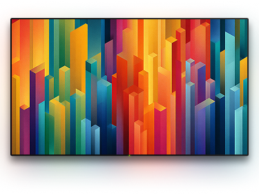 TV with a background image