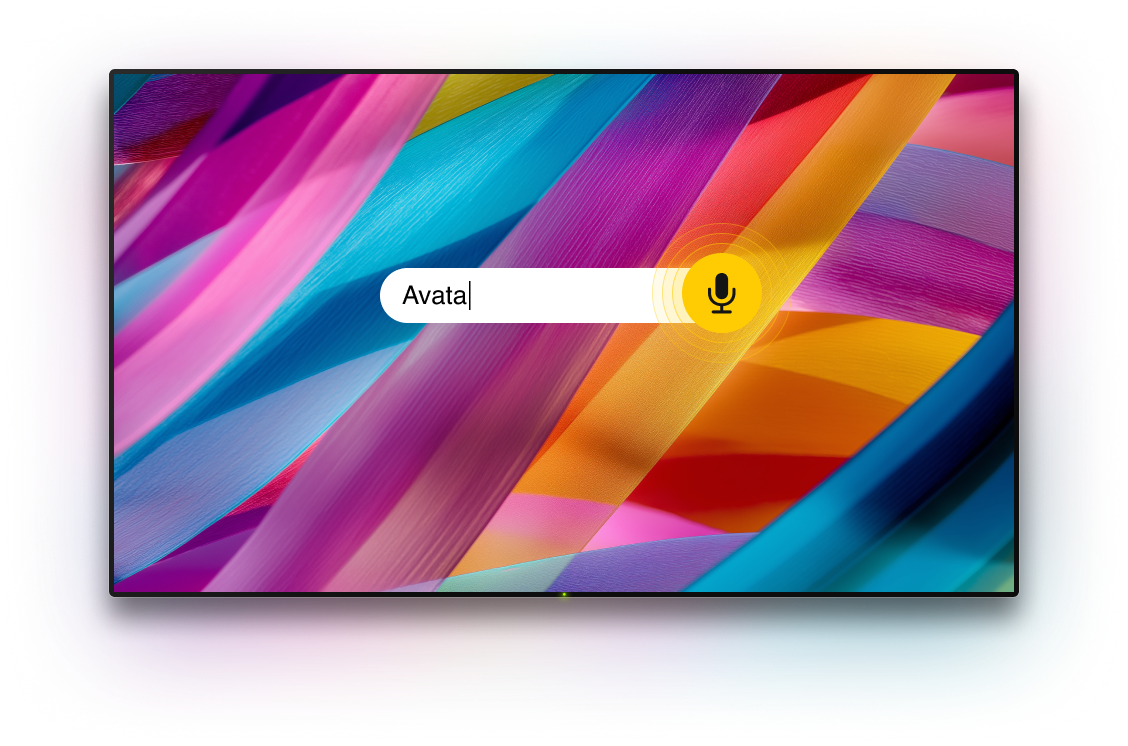 TV with microphone option