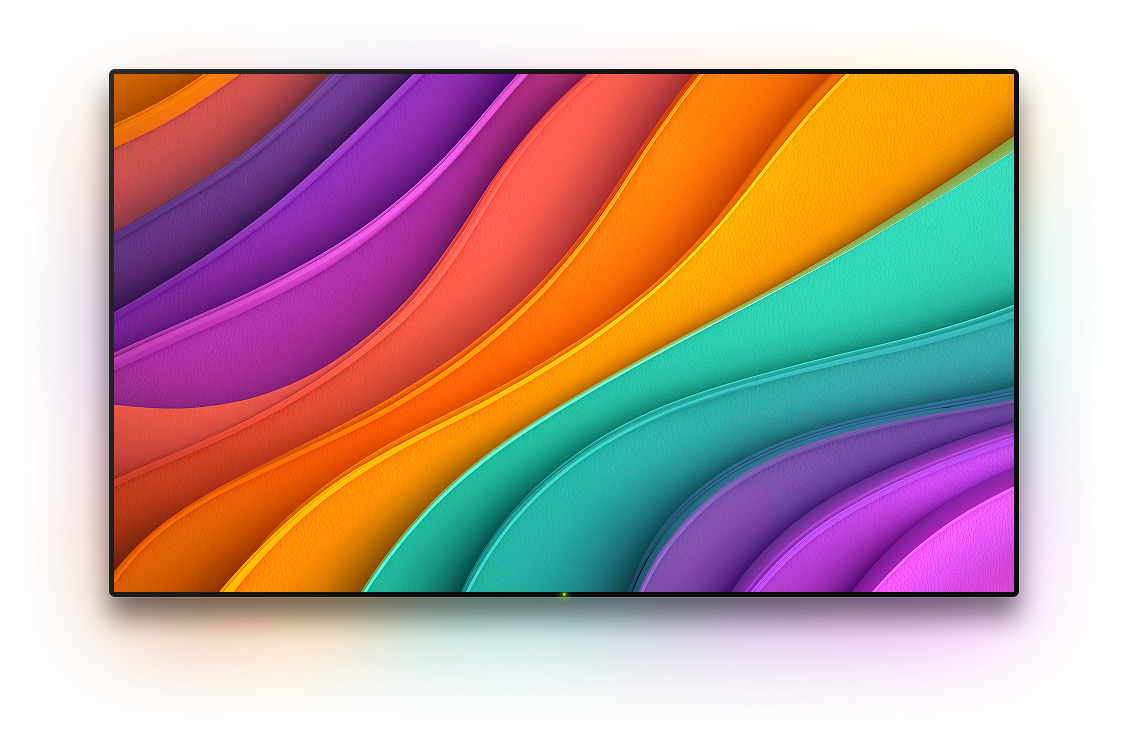 TV with a background image