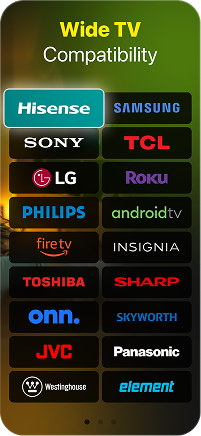 Compatible with major Smart TV brands