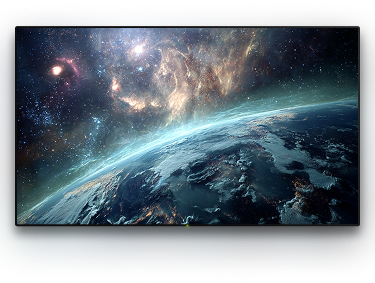 TV with a background image