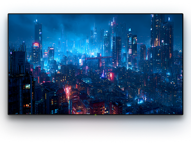 TV with a background image
