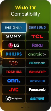 Compatible with major Smart TV brands