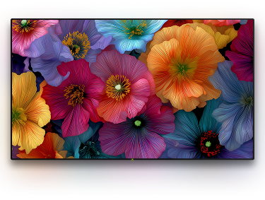 TV with a background image