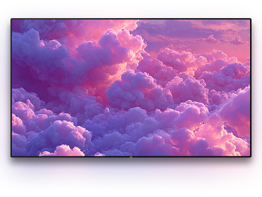 TV with a background image