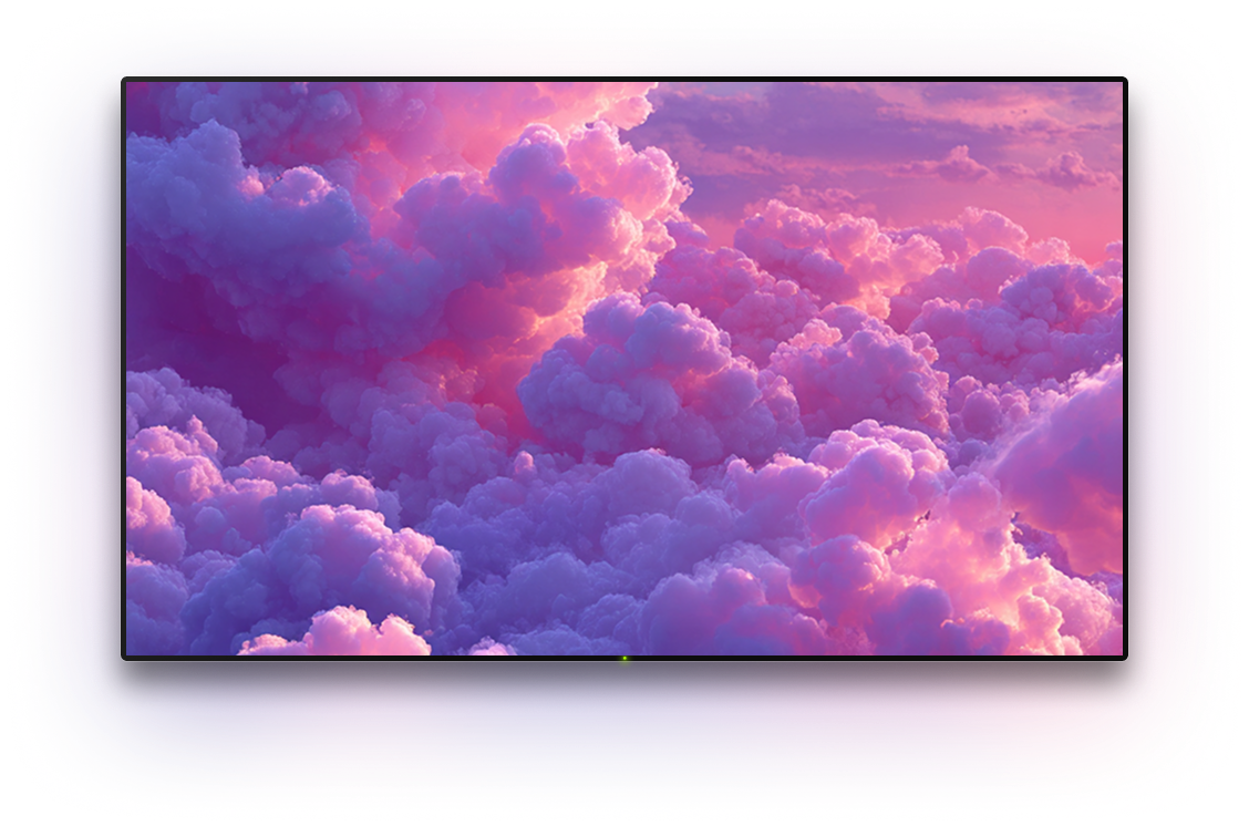 TV with a background image