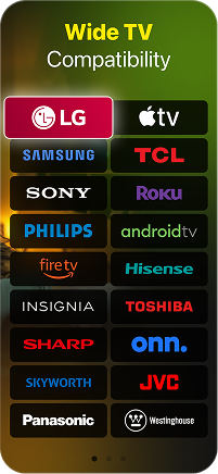 Compatible with major Smart TV brands