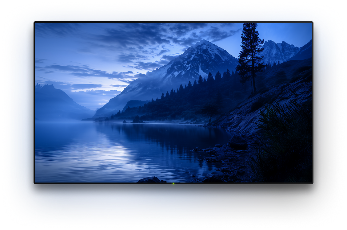 TV with a background image