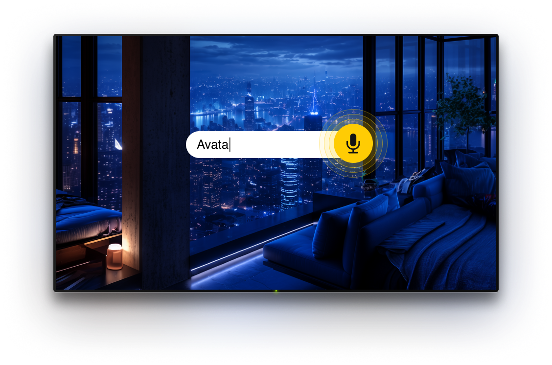 TV with microphone option