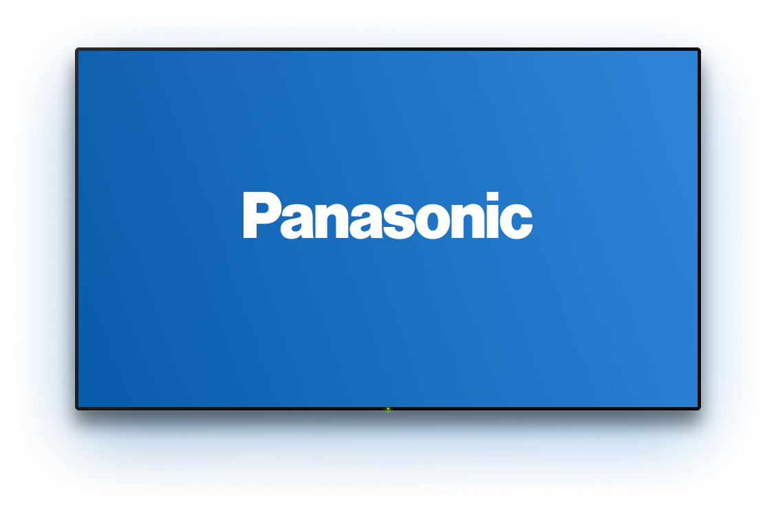 TV with a background image