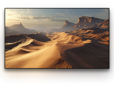 TV with a background image